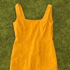 Corduroy overall dress